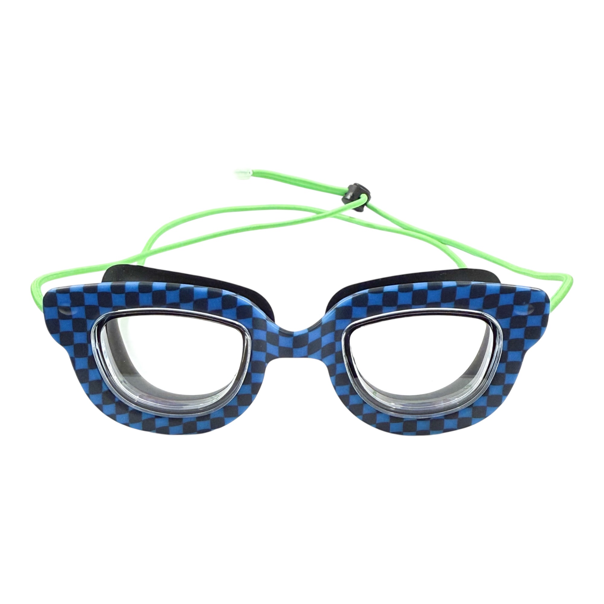 Checker Cat Eye swim goggles