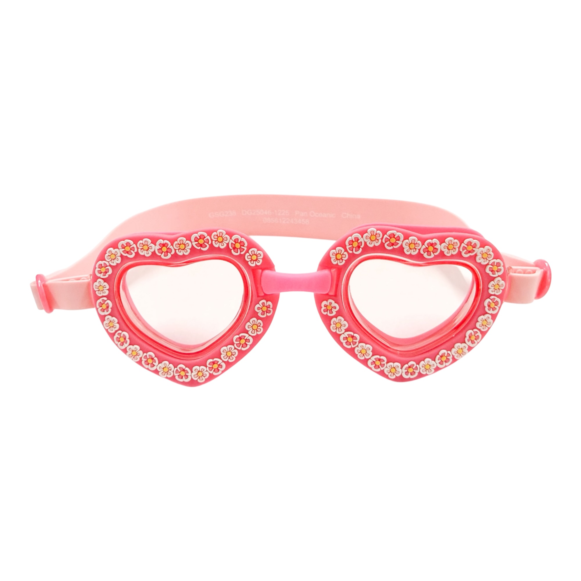 Floral Heart swim goggles