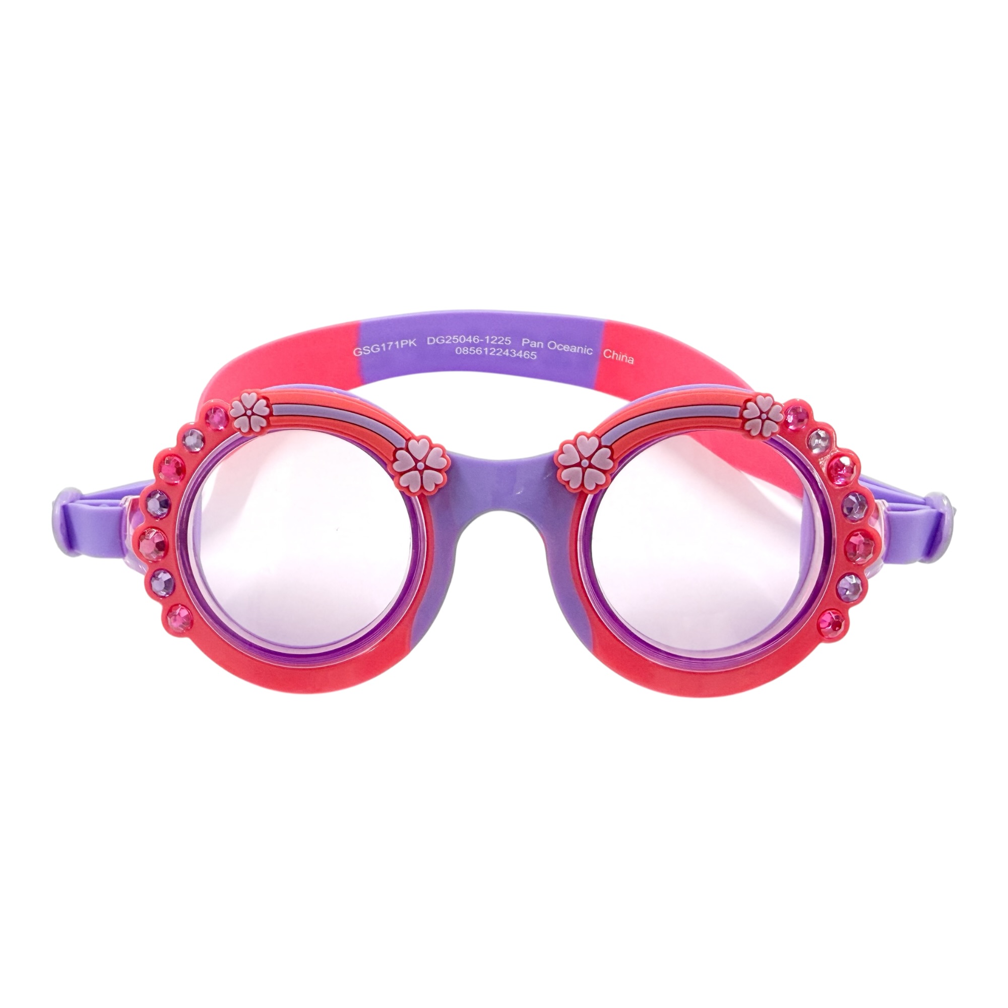 Flower Bling Pink swim goggles