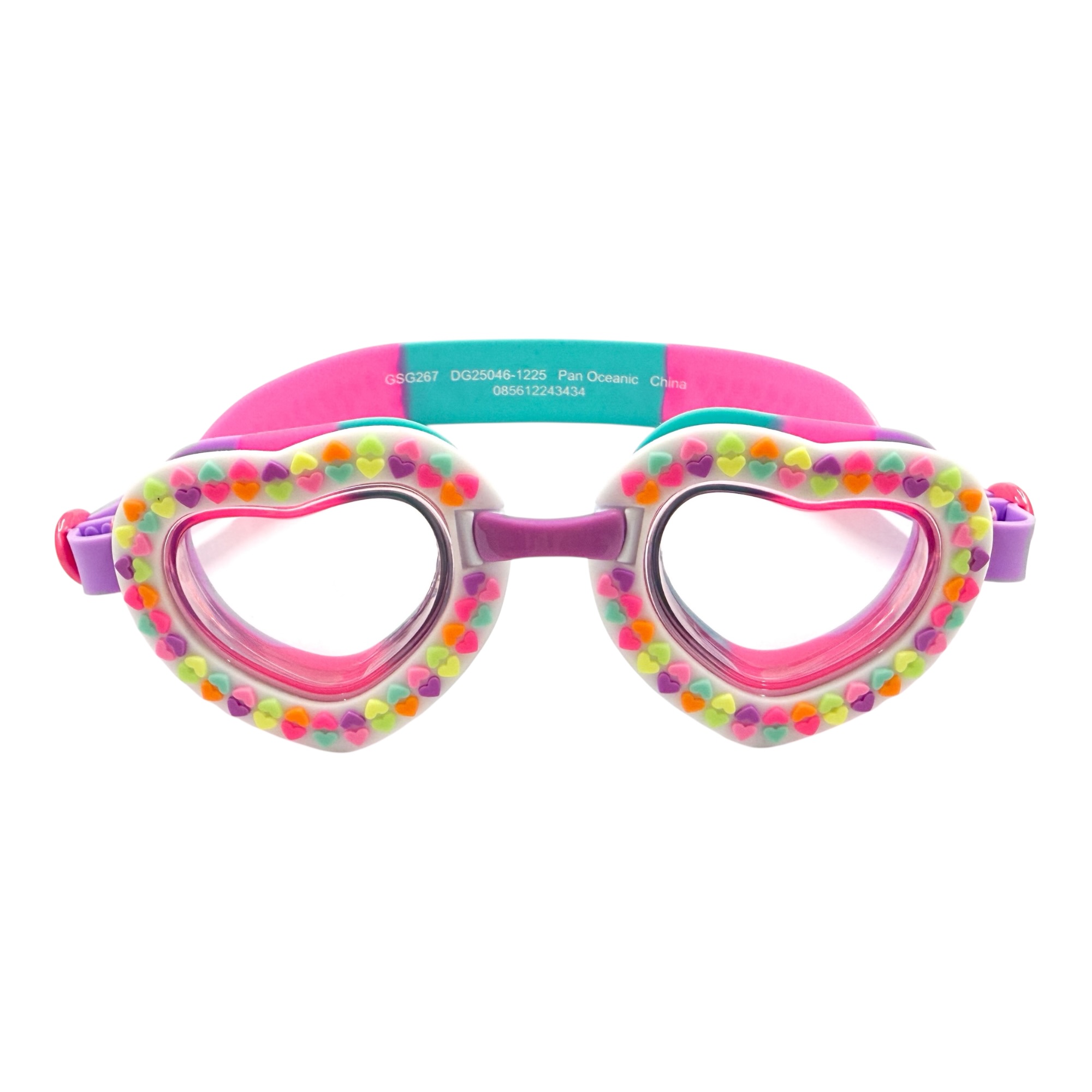 Heart Sprinkles swim goggles