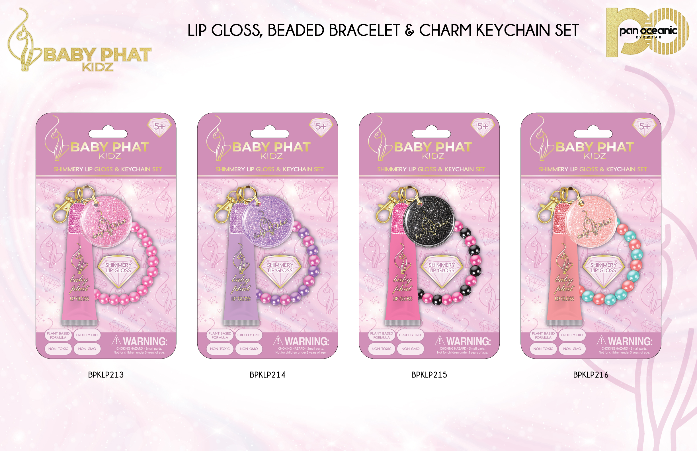Baby Phat Lip Gloss, Bracelet, Charm & Keychain Sets