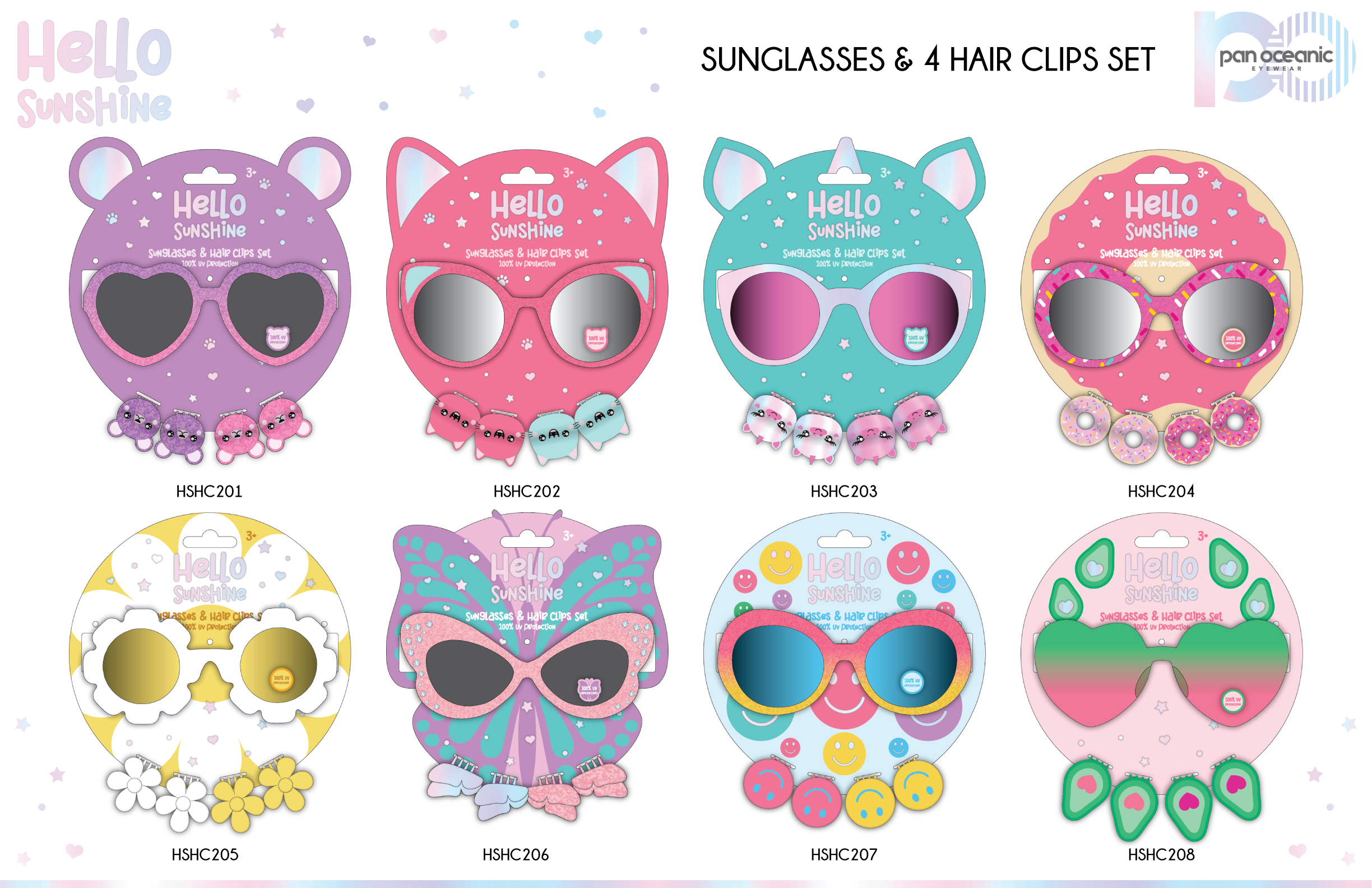 Hello Sunshine Hair Clips Sets