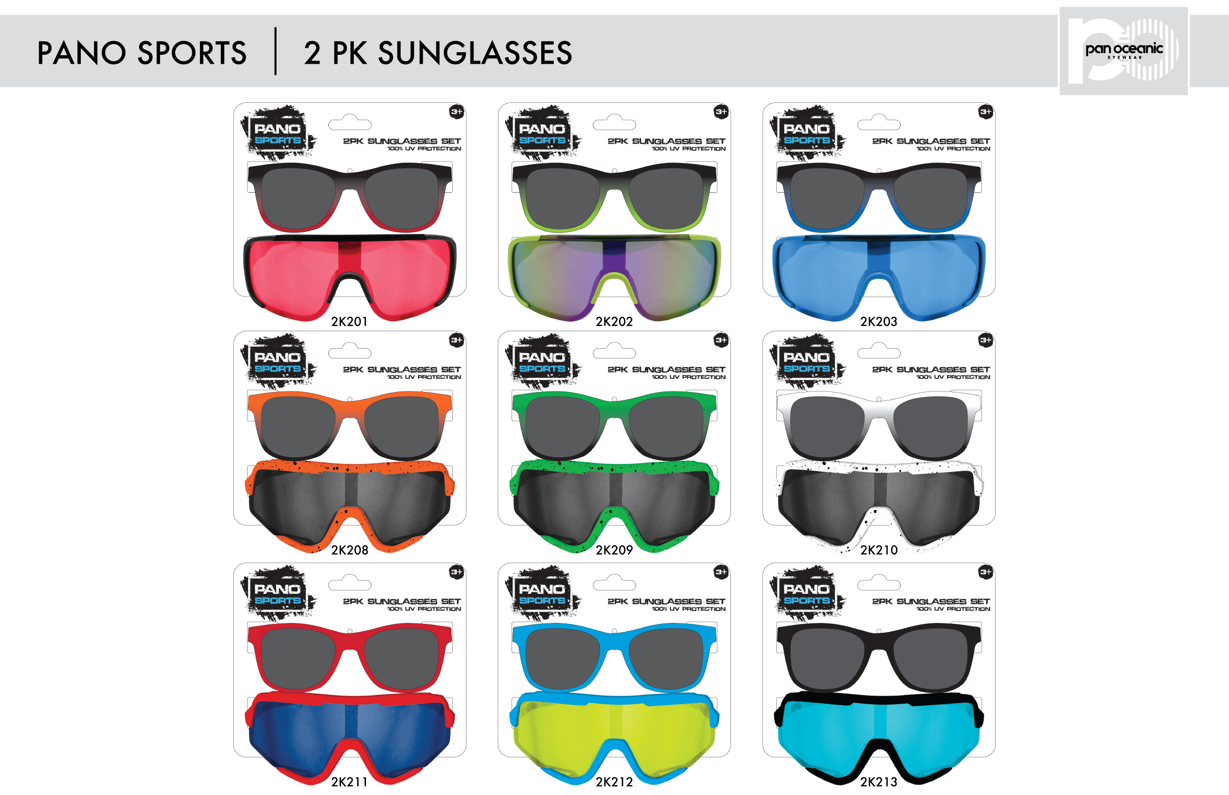 Pano Sports 2-Pack Sunglasses