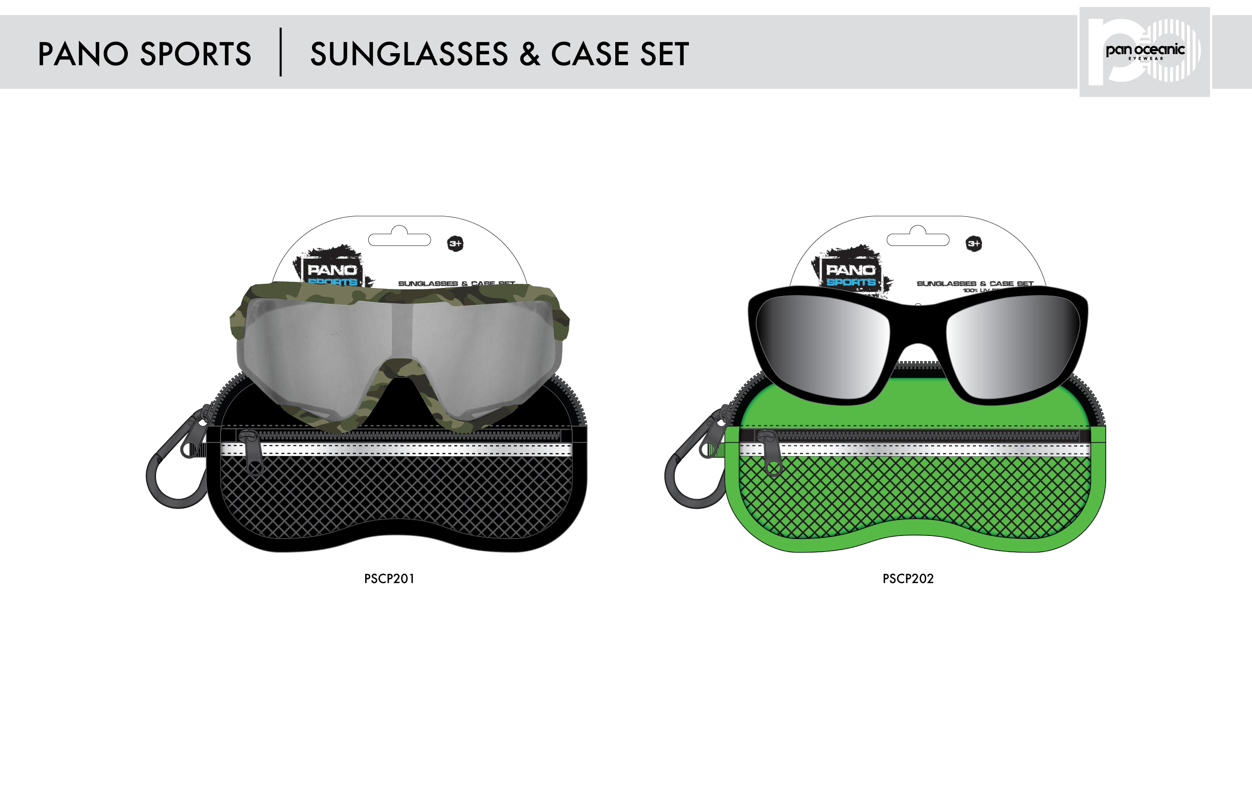 Pano Sports Sunglasses & Pouch Sets