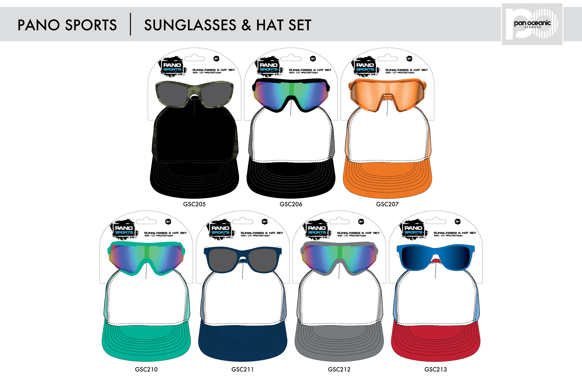 Pano Sports Sunglasses & Trucker Hat Set