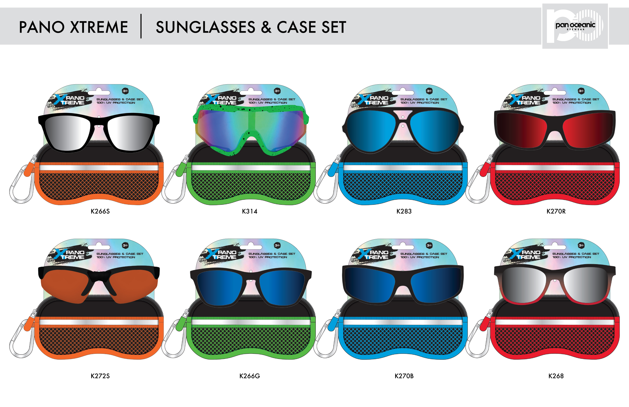 Pano Xtreme Sunglasses & Pouch Set